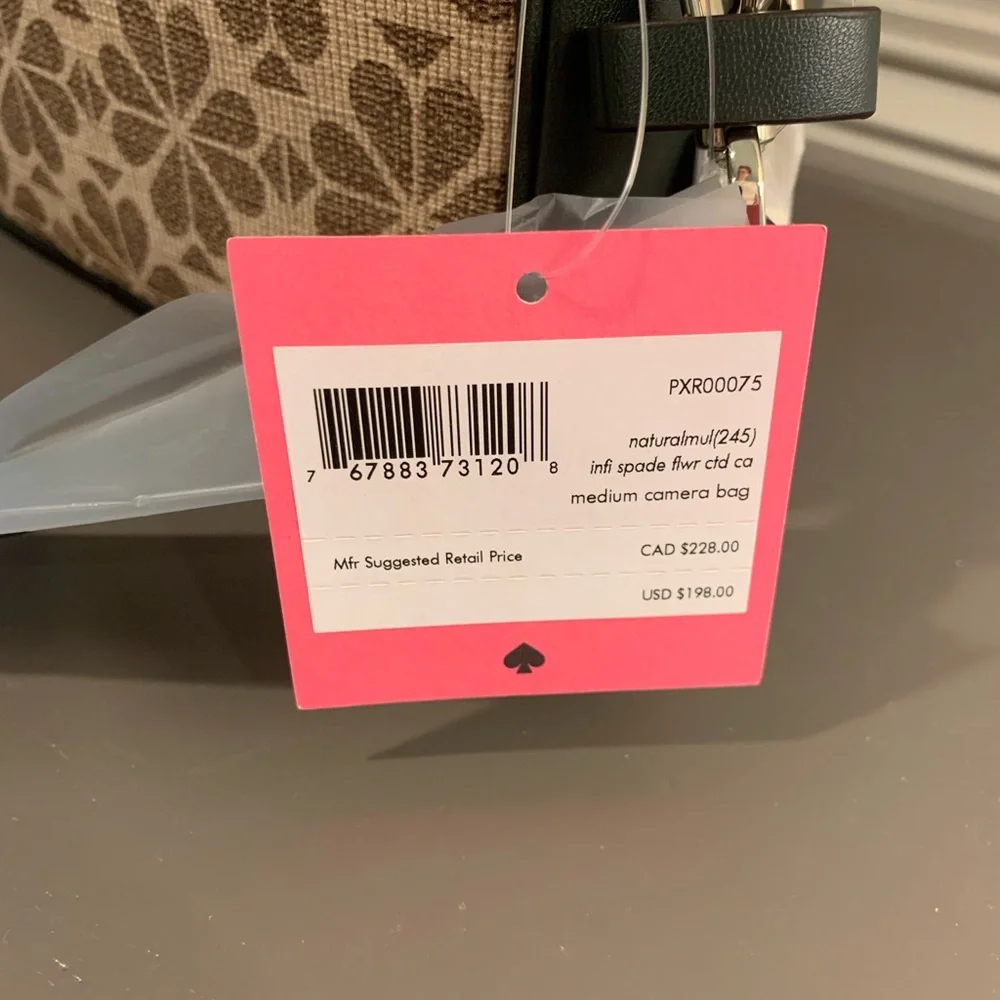 Kate Spade Spade Flower Coated Canvas Infinite Medium Size Camera Bag Crossbody